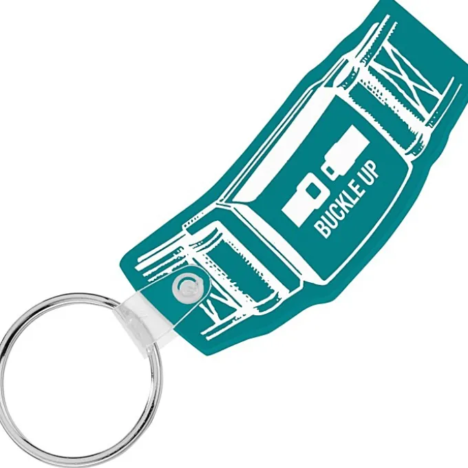 Safety Belt Soft Keychain - Opaque
