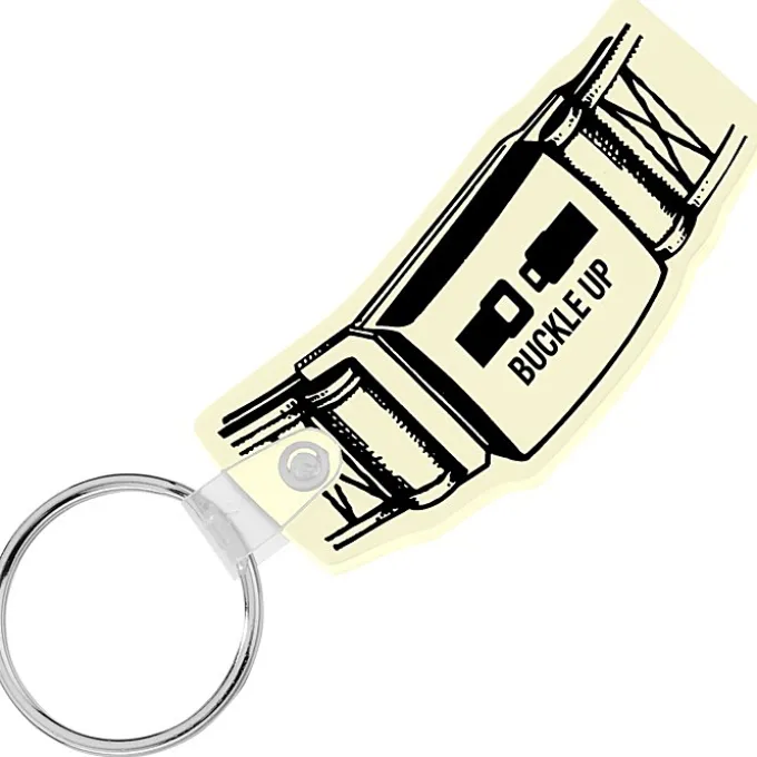 Safety Belt Soft Keychain - Opaque