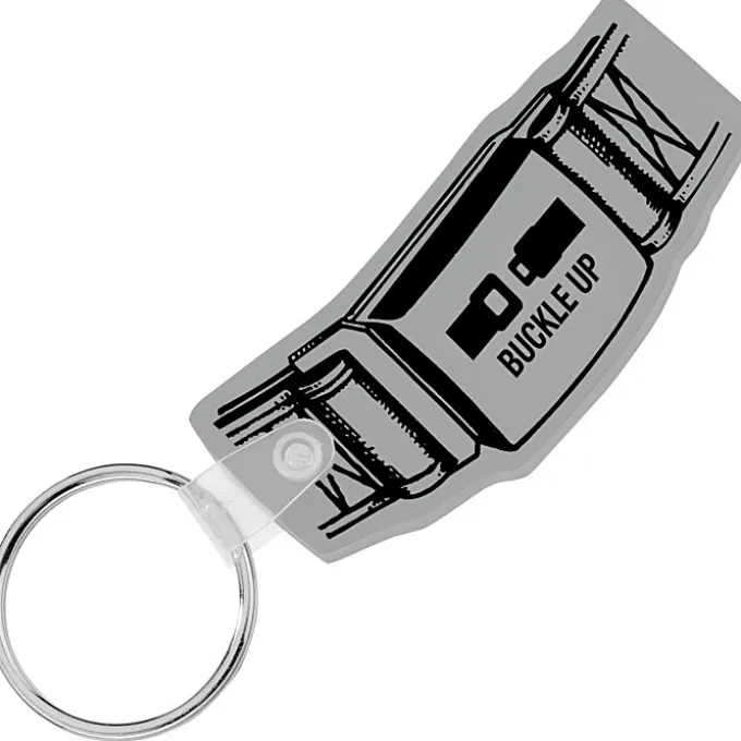 Safety Belt Soft Keychain - Opaque