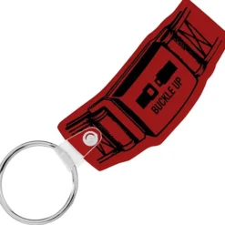 Safety Belt Soft Keychain - Opaque