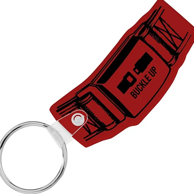 Safety Belt Soft Keychain - Opaque