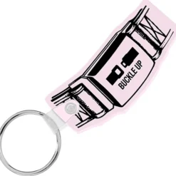 Safety Belt Soft Keychain - Opaque