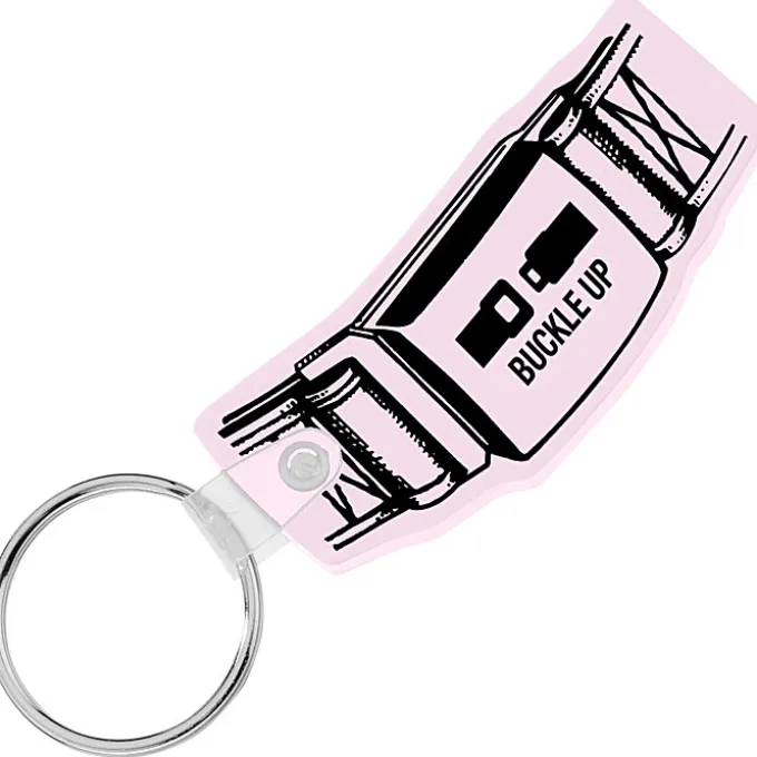 Safety Belt Soft Keychain - Opaque
