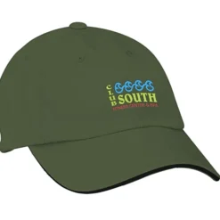 Sandwich Cap with Striped Closure