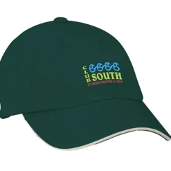 Sandwich Cap with Striped Closure