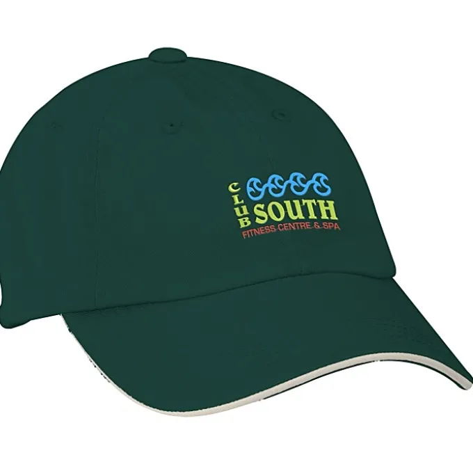 Sandwich Cap with Striped Closure