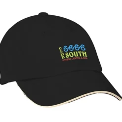 Sandwich Cap with Striped Closure