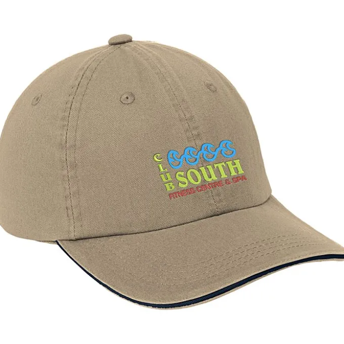 Sandwich Cap with Striped Closure