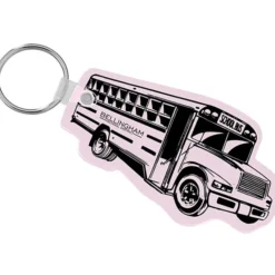School Bus Soft Keychain - Opaque