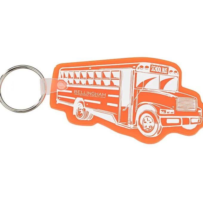School Bus Soft Keychain - Translucent
