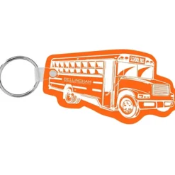School Bus Soft Keychain - Translucent