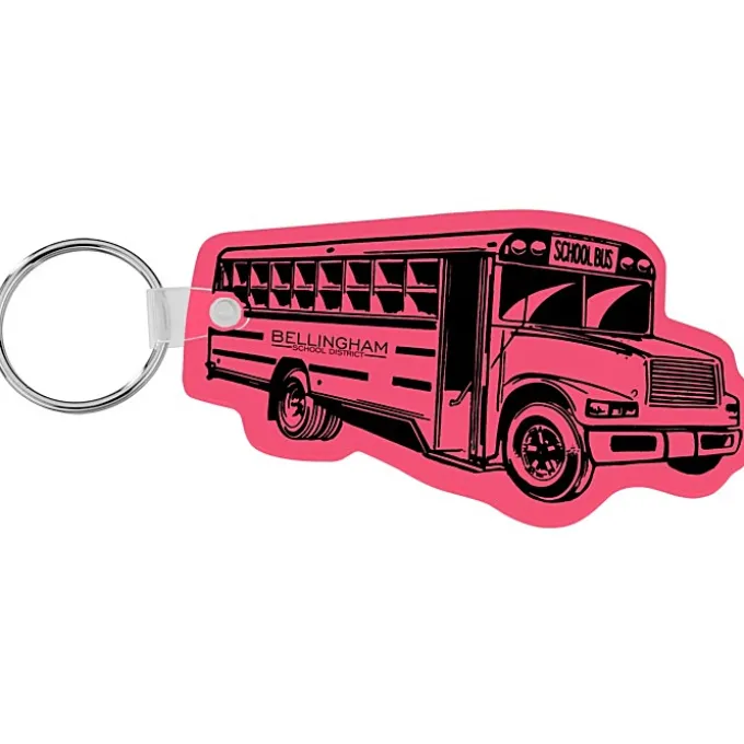 School Bus Soft Keychain - Translucent