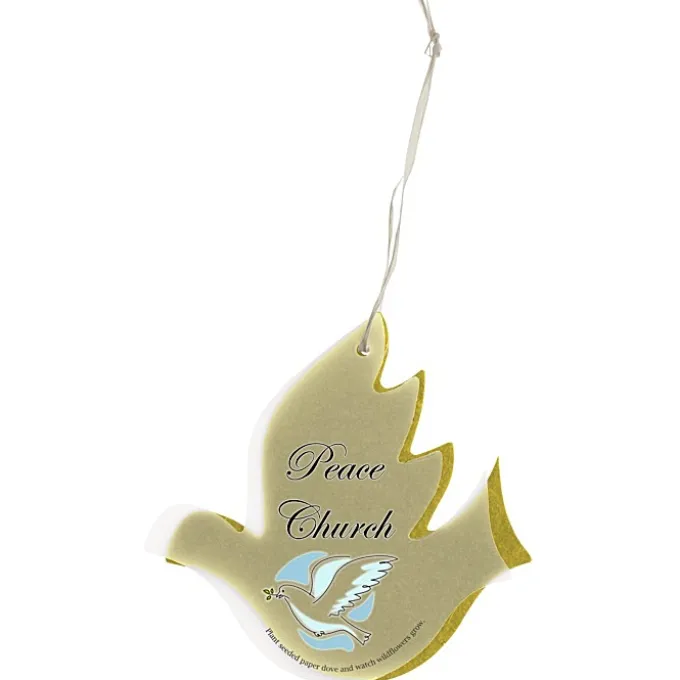 Seeded Paper Ornament - Dove