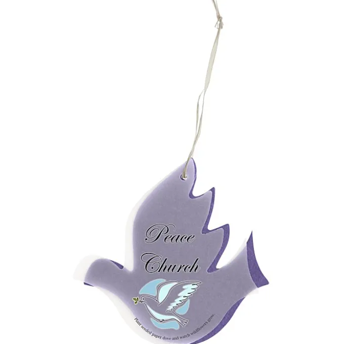 Seeded Paper Ornament - Dove