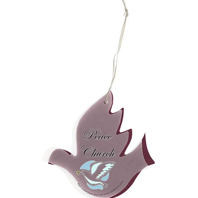 Seeded Paper Ornament - Dove