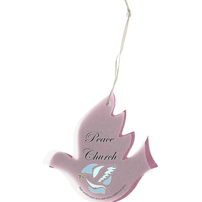 Seeded Paper Ornament - Dove