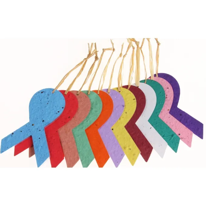 Seeded Paper Ornament - Ribbon