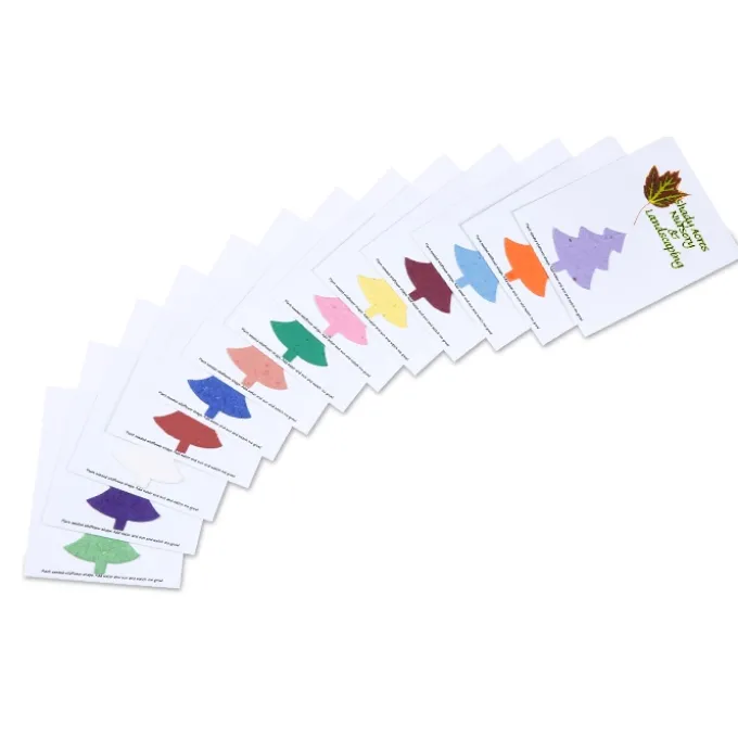 Seeded Paper Shapes Mailer/Postcard - 4 inches x 5 inches Tree