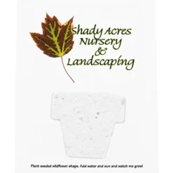 Seeded Paper Shapes Mailer/Postcard - 4 inches x 5 inches Flower Pot