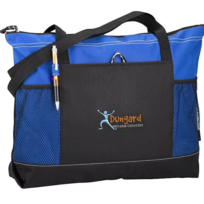 Select Zippered Tote - Embroidered