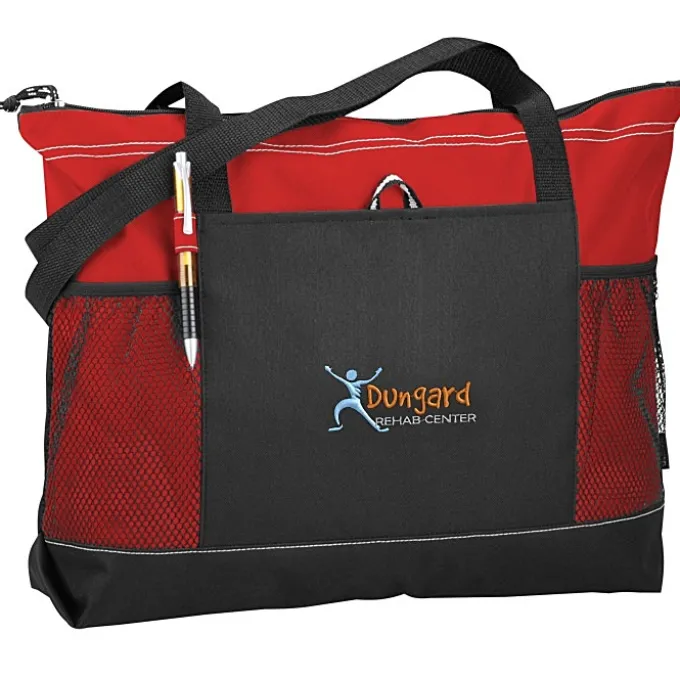 Select Zippered Tote - Embroidered