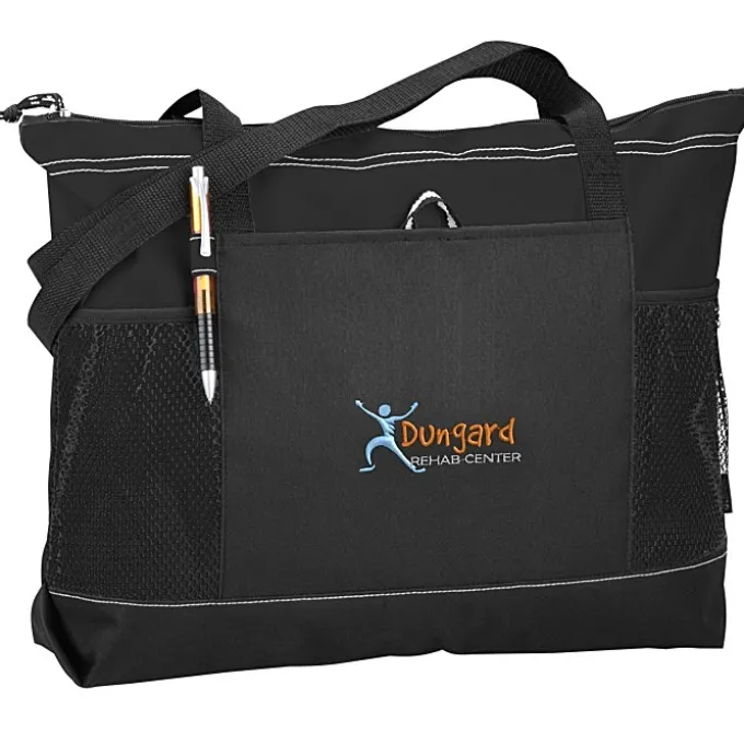 Select Zippered Tote - Embroidered - 24 hr