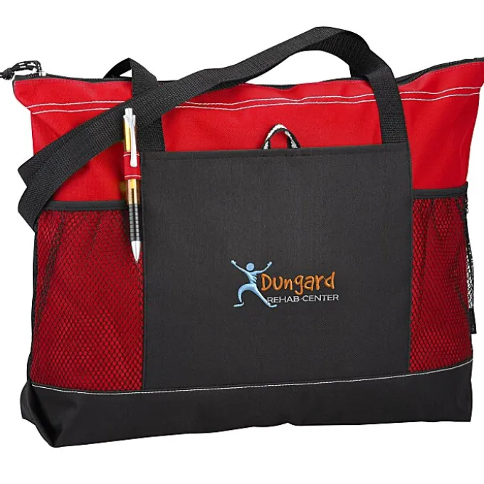 Select Zippered Tote - Embroidered - 24 hr
