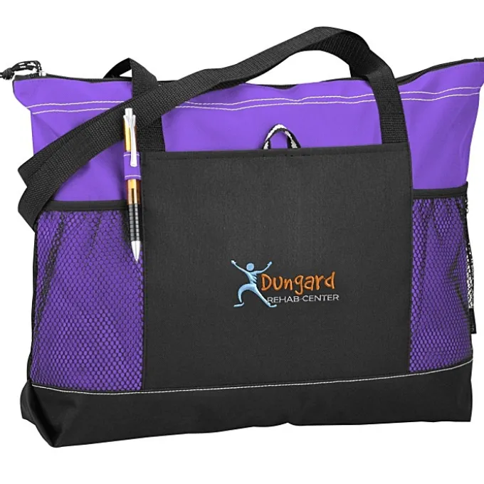 Select Zippered Tote - Embroidered - 24 hr