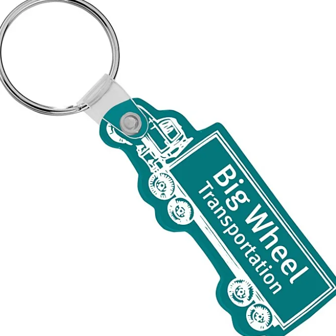 Semi-Truck Soft Keychain - Opaque