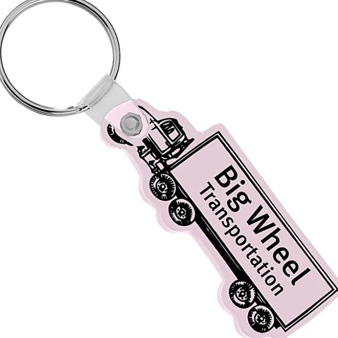 Semi-Truck Soft Keychain - Opaque