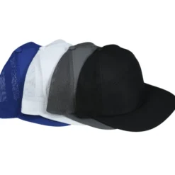 Seven Panel Flat Bill Outdoor Cap