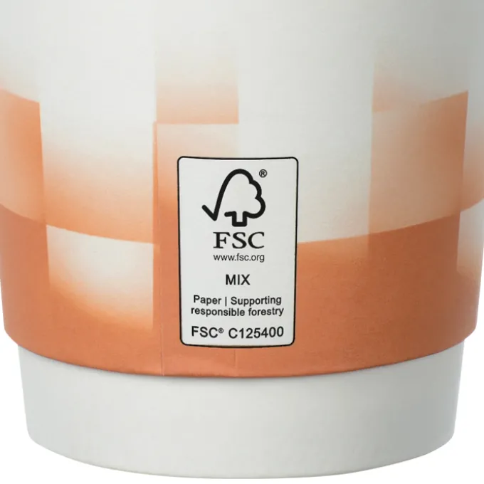 Shady Checkers Full Color Insulated Paper Cup with Lid - 16 oz.