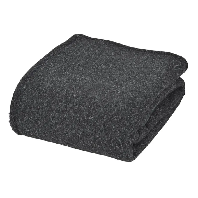 Sherpa Backed Heathered Blanket