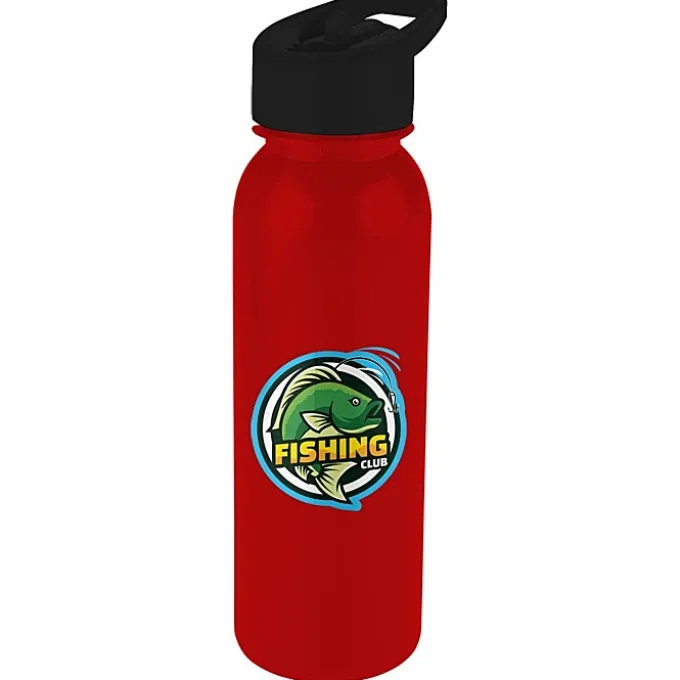 ShimmerZ Outdoor Bottle with Flip Straw Lid - 24 oz - Full Color