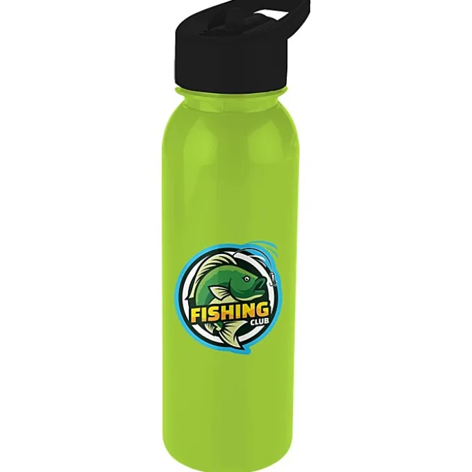 ShimmerZ Outdoor Bottle with Flip Straw Lid - 24 oz - Full Color