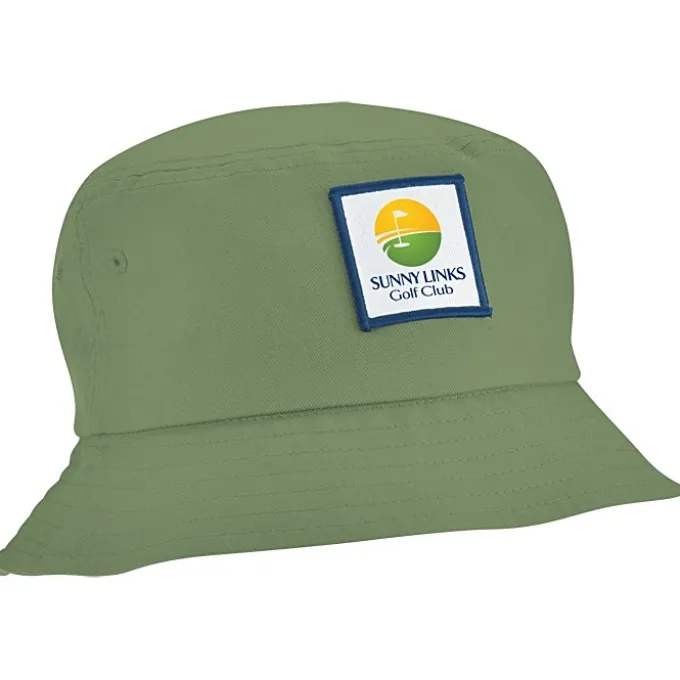 Short Brimmed Bucket Hat - Full Color Patch