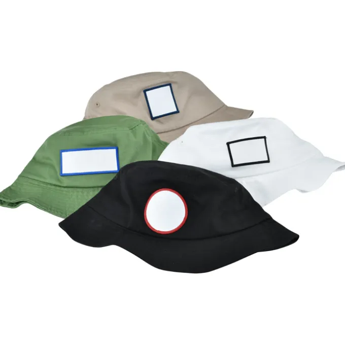 Short Brimmed Bucket Hat - Full Color Patch