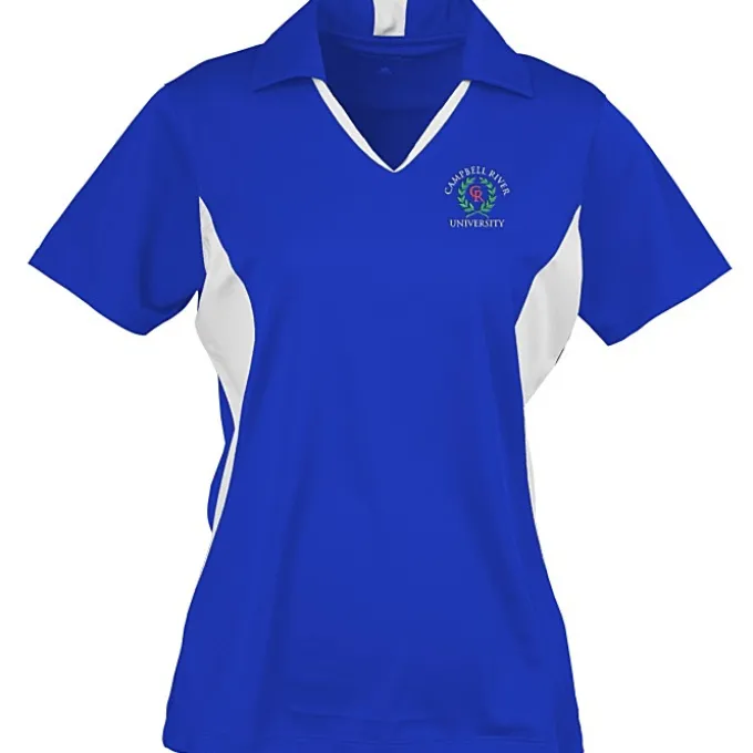 Side Blocked Micropique Sport-Wick Polo - Ladies' - Embroidered