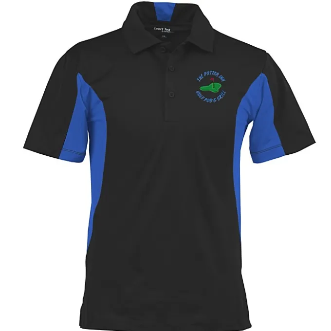 Side Blocked Micropique Sport-Wick Polo - Men's - Embroidered - 24 hr