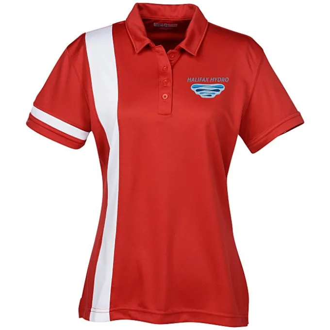 Side Stripe Performance Polo - Ladies'