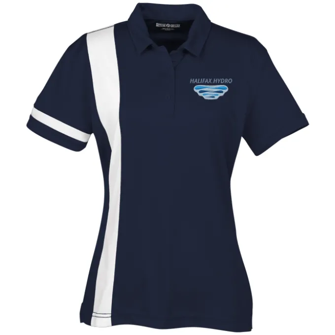 Side Stripe Performance Polo - Ladies'