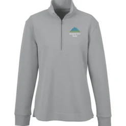 Signature Double Pique 1/4-Zip Pullover - Ladies'