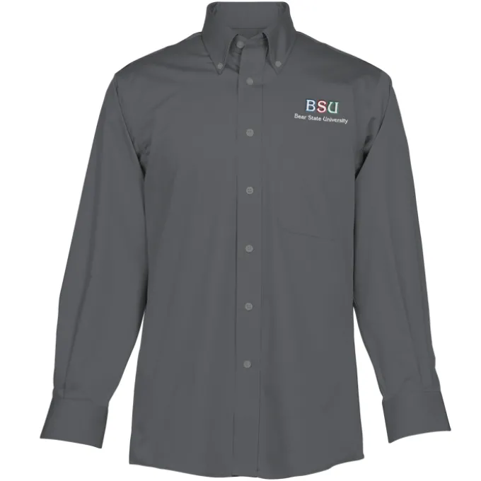 Signature Non-Iron Button Down Dress Shirt - Men's