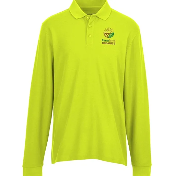 Signature Pique Long Sleeve Polo - Men's