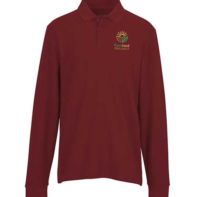 Signature Pique Long Sleeve Polo - Men's