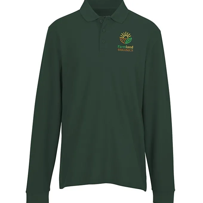 Signature Pique Long Sleeve Polo - Men's