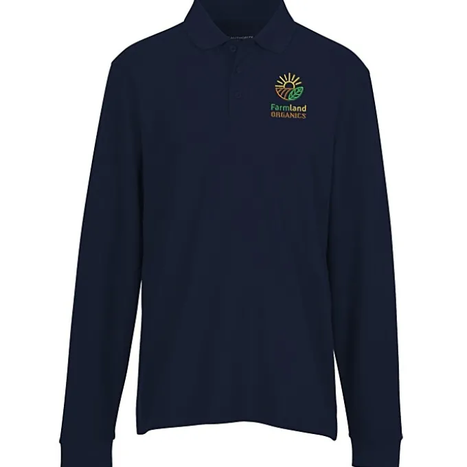 Signature Pique Long Sleeve Polo - Men's