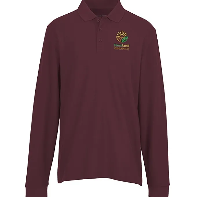 Signature Pique Long Sleeve Polo - Men's