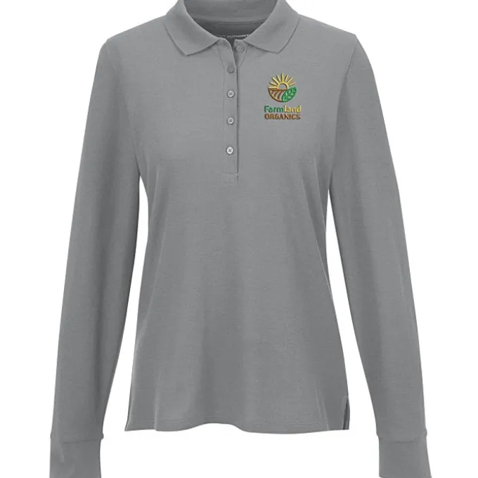 Signature Pique Long Sleeve Polo - Ladies'