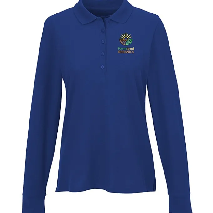 Signature Pique Long Sleeve Polo - Ladies'